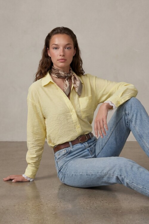 Tek Cepli Dokulu Gömlek