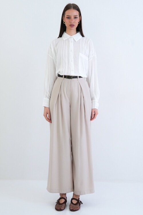 Tek Cepli Transparan Gömlek