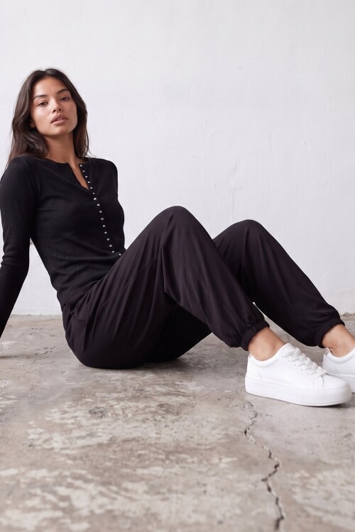 Balloon Fit Basic Pantolon