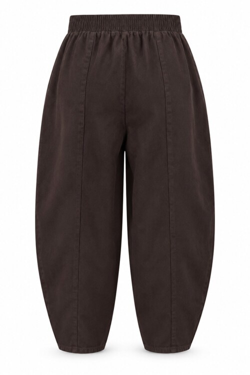 Dar Paça Beli Lastikli Bol Pantolon