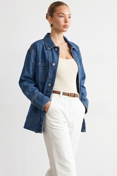 Denim ceket