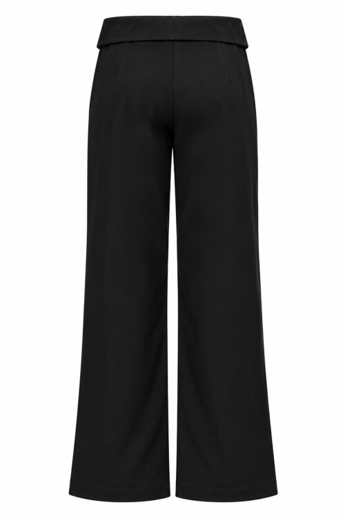 Katlamalı Detaylı Düğmeli Pantolon