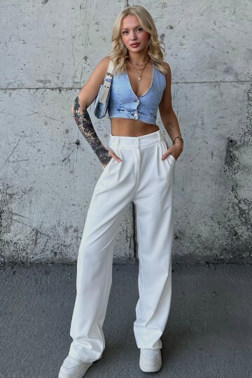 Yelek Pantolon Çanta - Denim Verse V00002