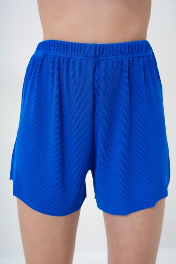 İp Askılı Dantel Detaylı Bluz, Şort Ve Pantolonlu 3 Lü Set Pijama Takımı