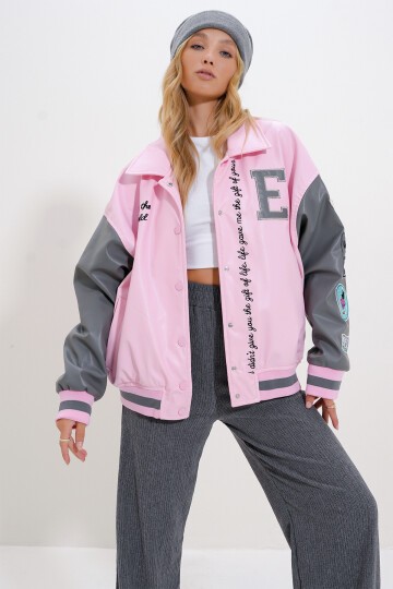 Çıtçıt Kapamalı Oversize Ceket
