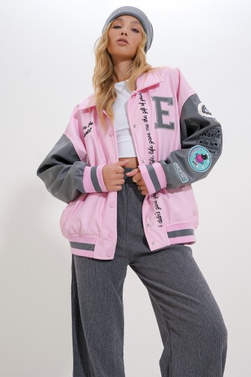 Çıtçıt Kapamalı Oversize Ceket