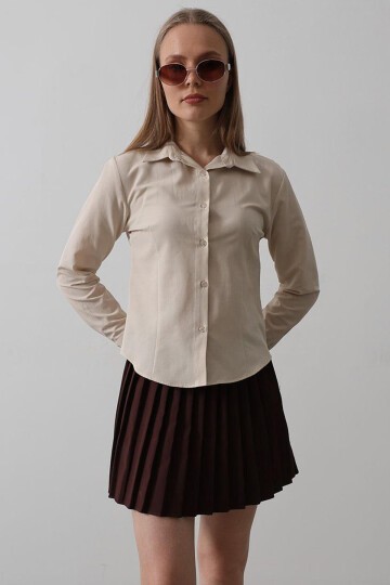 Taş Slim Fit Uzun Kol Basic Gömlek