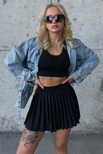 Mix Ceket Bluz Çanta Ve Tayt - Stay Fit V00026