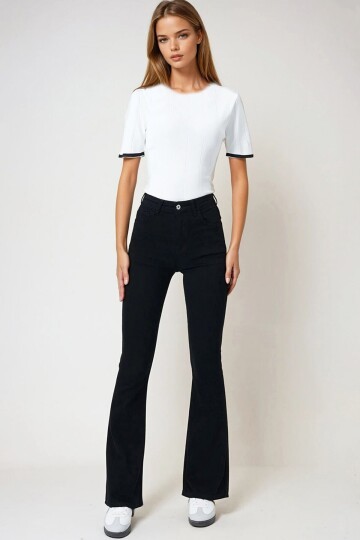 5 Cepli İspanyol Paça Jean