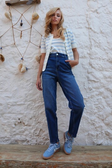 Baggy Fit Balon Kesim Jean Pantolon