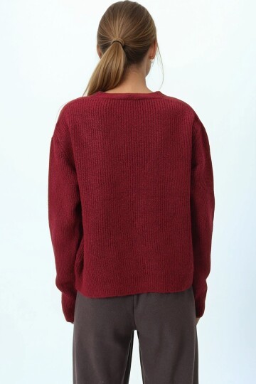 Bağlamalı Uzun Kollu Triko Bluz