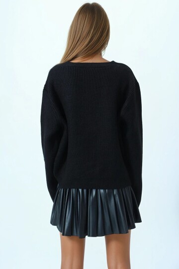 Bağlamalı Uzun Kollu Triko Bluz