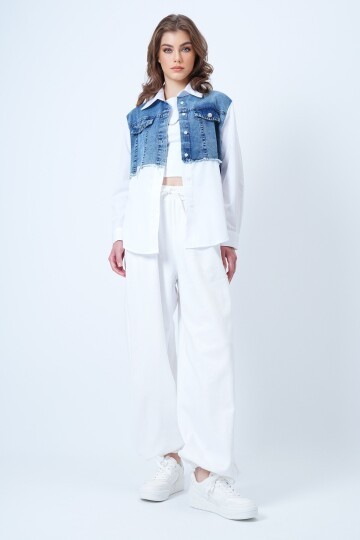 Jean Garneli Poplin Gömlek