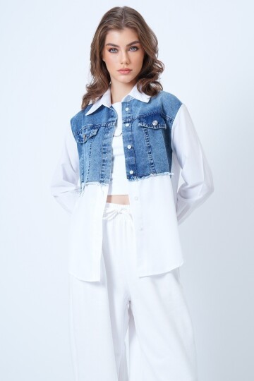 Jean Garneli Poplin Gömlek