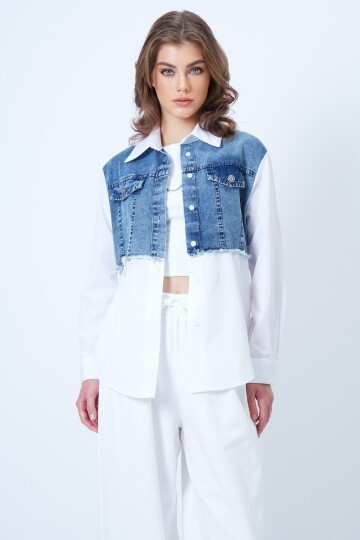 Jean Garneli Poplin Gömlek