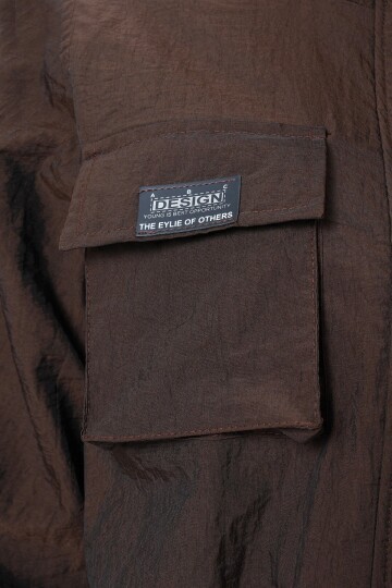 Hakim Yaka Çift Kapak Cepli Ceket Ve Bol Paça Pantolon Takım