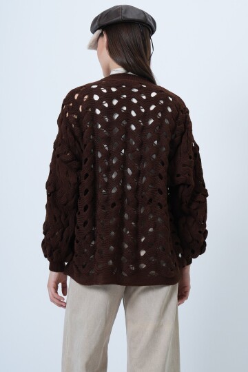 Bisiklet Yaka Ajurlu Triko Kazak