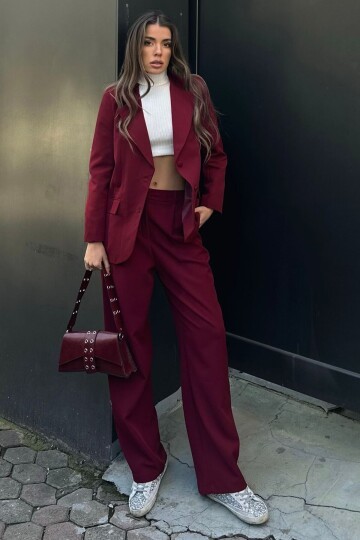 Düğme Kapamalı Cep Görünümlü Blazer Ceket