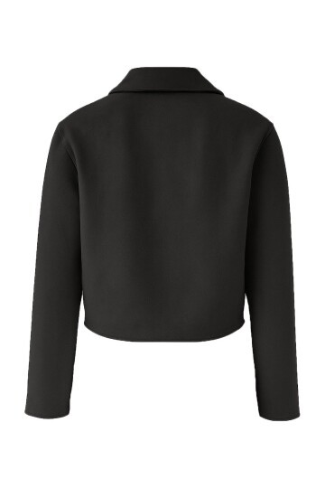 Gömlek Yaka Düğme Kapamalı Kısa Kaşe Astarlı Ceket