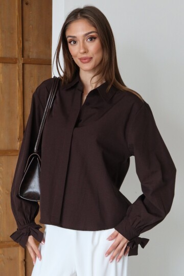 Kurdale Detaylı Oversize Gömlek