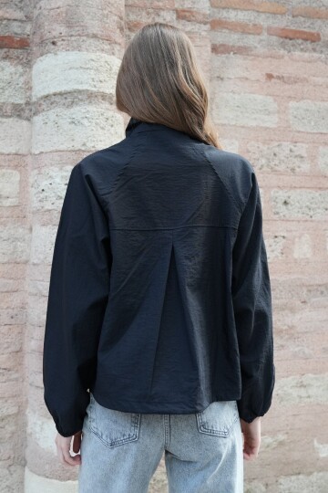 Su İtici Dik Yaka Bomber Ceket