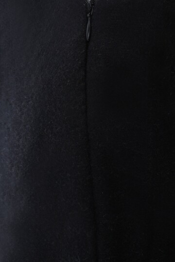 Anvelop Kesim Fermuar Kapamalı Mini Şort Etek