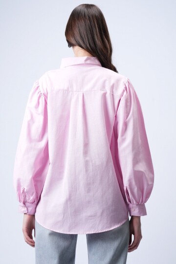 Pembe Balon Kol Gömlek