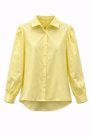 Sarı Balon Kol Gömlek