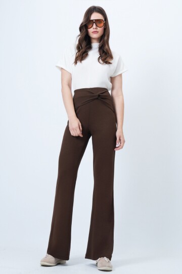 Beli Düğüm Detaylı Modal Pantolon