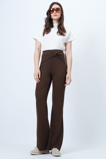 Beli Düğüm Detaylı Modal Pantolon