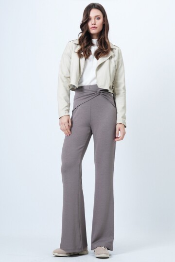 Beli Düğüm Detaylı Modal Pantolon