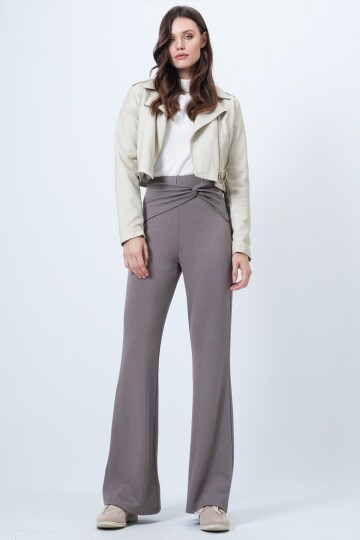 Beli Düğüm Detaylı Modal Pantolon