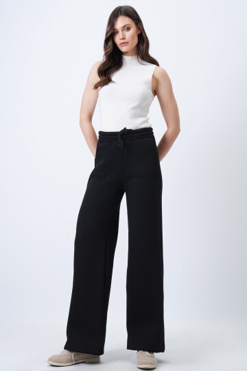 Beli Lastikli Çift Cepli 3 İplik Eşofman Altı