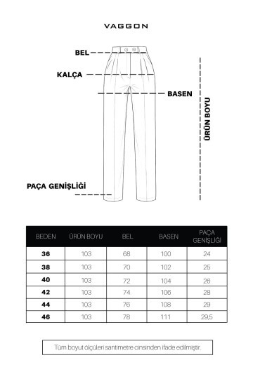 Beli Lastikli Palazzo Pantolon