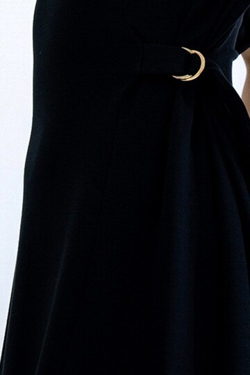 Bisiklet Yaka Tokalı Elbise