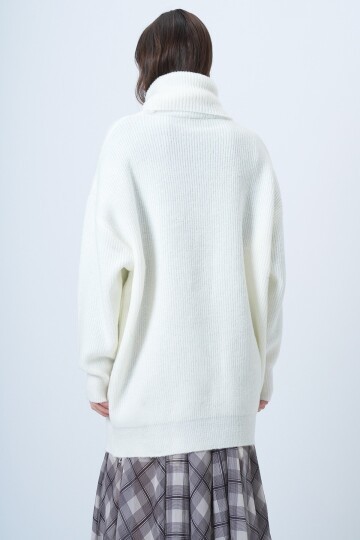 Boğazlı Fitilli Triko Kazak