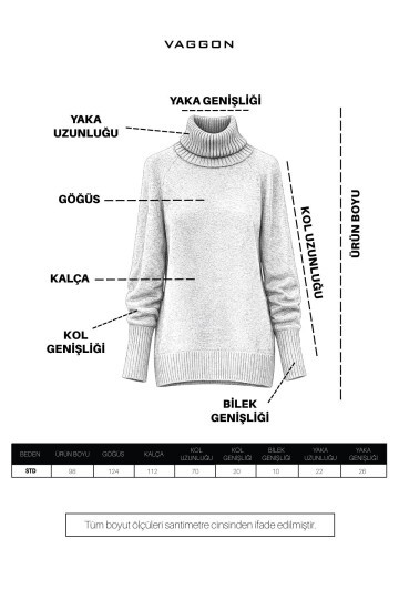 Siyah Oversize Triko Kazak