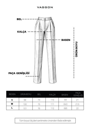 Siyah Cepli Palazzo Pantolon