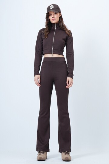 Çift Fermuarlı Ceket İspanyol Paça Takım