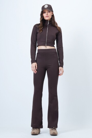 Çift Fermuarlı Ceket İspanyol Paça Takım