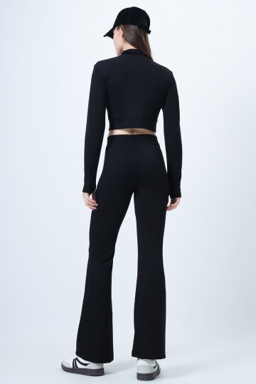 Çift Fermuarlı Ceket İspanyol Paça Takım