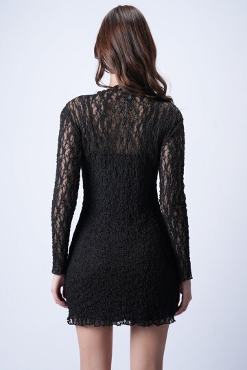 Dantelli Mini Elbise