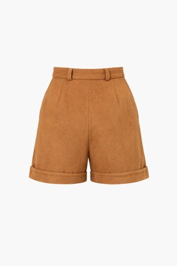 Duble Paça Çift Cepli Kışlık Kaşe Şort