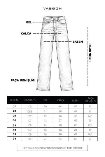 Koyu Mavi Düz Paça Eskitmeli Jean