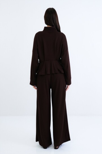 Fermuarlı Sweatshirt Ve Beli Lastikli Pantolon Takım