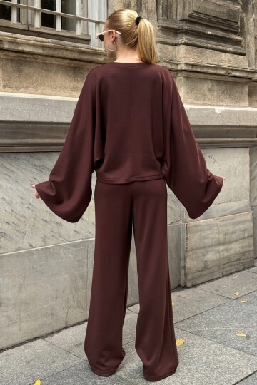 Geniş Kol Detaylı Oversize İkili Takım