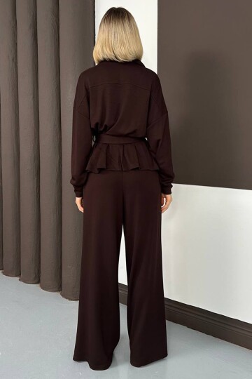 Kemer Detaylı Fermuarlı İkili Takım