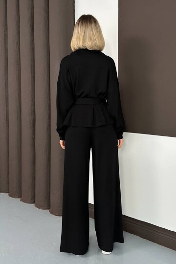 Kemer Detaylı Fermuarlı İkili Takım