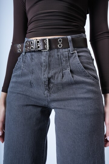 Antrasit Kemerli Palazo Jean