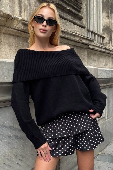 Madonna Yaka Uzun Kollu Triko Kazak